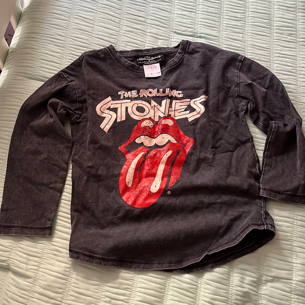 Zara long sleeve Rolling Stones tee